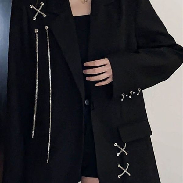 womens jackets kosahiki harajuku women jackets black gothic punk hip hop solid vintage blazer coats women chic chain loose jacket streetwear, Black;brown
womens jackets kosahiki harajuku women jackets black gothic punk hip hop solid vintage blazer coats women chic chain loose jacket streetwear, Black;brown