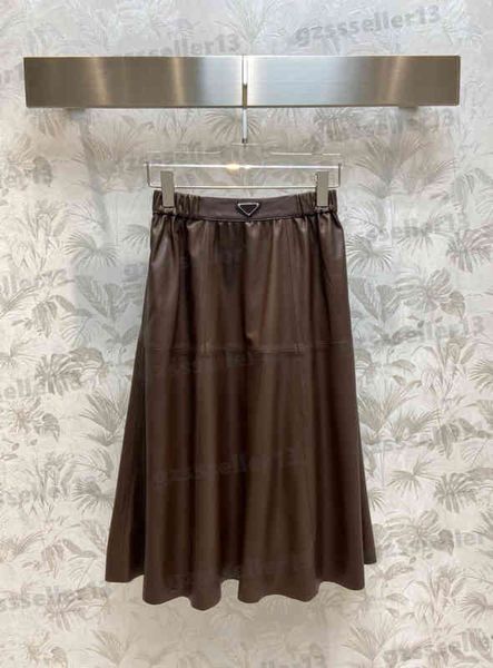 dress for women fashion brand classic triangle leather skirts dresses brown elastic high waist a-line skirt dress luxury designer womens clo, Black;gray
dress for women fashion brand classic triangle leather skirts dresses brown elastic high waist a-line skirt dress luxury designer womens clo, Black;gray