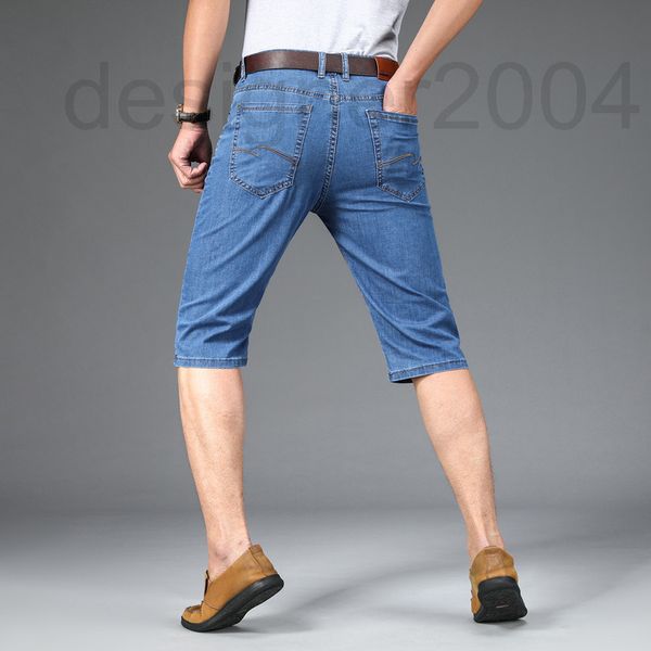 men's jeans designer summer thin denim shorts straight loose pants 7-point 5-point elastic breeches lu46, Blue
men's jeans designer summer thin denim shorts straight loose pants 7-point 5-point elastic breeches lu46, Blue