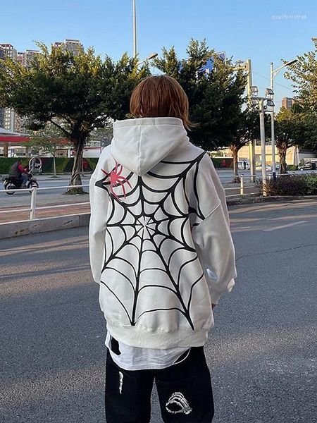men's hoodies web print sports sweater hoodie pullover clothing casual commuter warm loose gothic harajuku y2k fun pocket, Black
men's hoodies web print sports sweater hoodie pullover clothing casual commuter warm loose gothic harajuku y2k fun pocket, Black