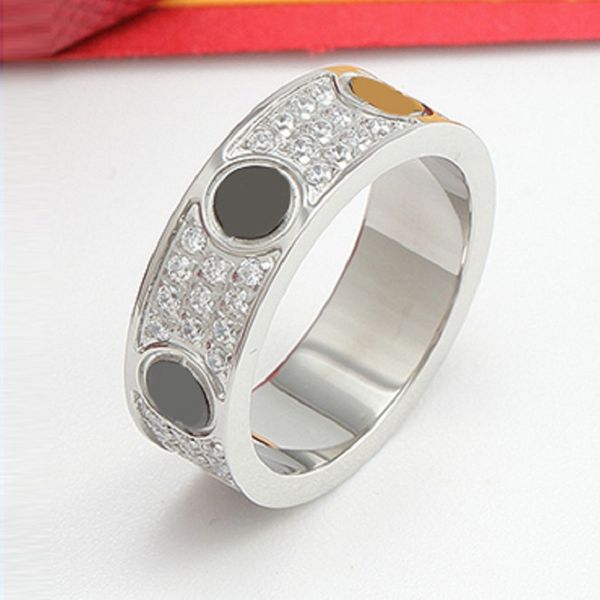 new 3 rows rhinestones ring titanium steel rose gold smooth wedding couple rings for women or men jewelry gift s235, Silver
new 3 rows rhinestones ring titanium steel rose gold smooth wedding couple rings for women or men jewelry gift s235, Silver