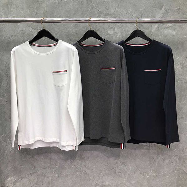 men's t-shirts and women's t shirts summer new light luxury brand tb spring pure cotton pocket stripes blouses solid long sleeve o, White;black
men's t-shirts and women's t shirts summer new light luxury brand tb spring pure cotton pocket stripes blouses solid long sleeve o, White;black