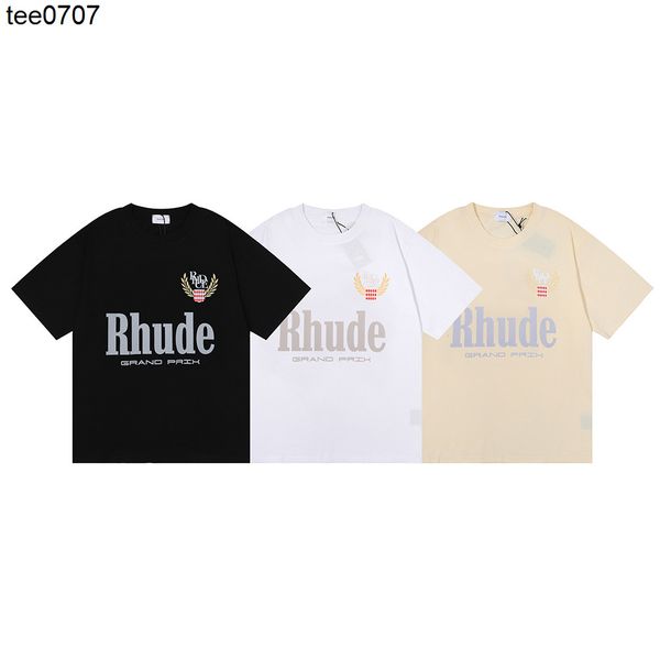 rhode fashion designer men women tee alphabet print trendy high street loose men's and women's lovers round neck short sleeve t-sh, White;black 
rhode fashion designer men women tee alphabet print trendy high street loose men's and women's lovers round neck short sleeve t-sh, White;black