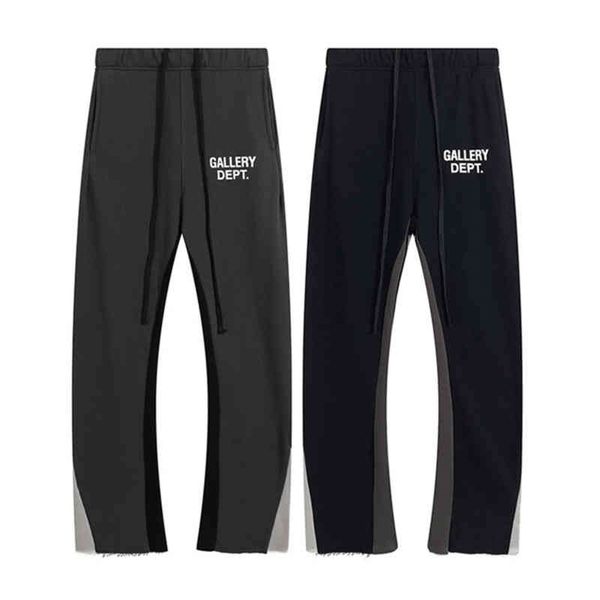 trendy galleryes classic pants street fashion high brand splicing wide leg large loose guar, Black
trendy galleryes classic pants street fashion high brand splicing wide leg large loose guar, Black