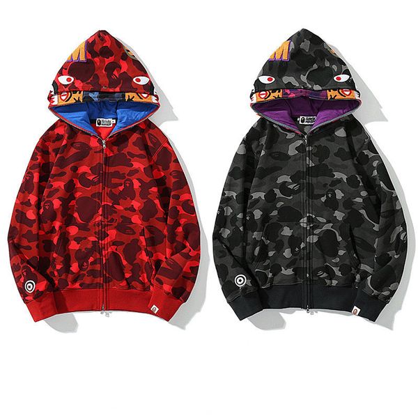 men's hoodies sweatshirts designer luxury autumn winter apes fashion shark stitched laminated pocket double hat men and women zipper ho, Black
men's hoodies sweatshirts designer luxury autumn winter apes fashion shark stitched laminated pocket double hat men and women zipper ho, Black