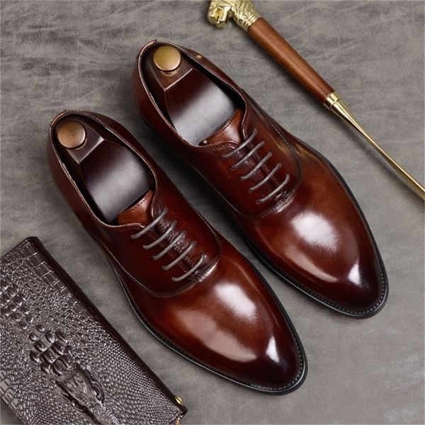 dress shoes mens formal genuine leather oxford for men italian wedding laces business 869 220907, Black
dress shoes mens formal genuine leather oxford for men italian wedding laces business 869 220907, Black