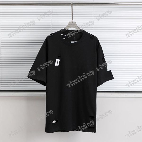 22ss men women designers t-shirts tee hole broken letter print short sleeve man crew neck paris fashion streetwear black white red268m, White;black
22ss men women designers t-shirts tee hole broken letter print short sleeve man crew neck paris fashion streetwear black white red268m, White;black
