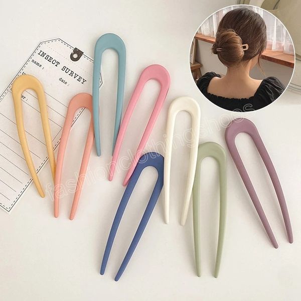 fashion candy color hair sticks for women simple hair clip pins minimalist u shape girls hairpins hair bun maker tool headwear, Slivery;white
fashion candy color hair sticks for women simple hair clip pins minimalist u shape girls hairpins hair bun maker tool headwear, Slivery;white