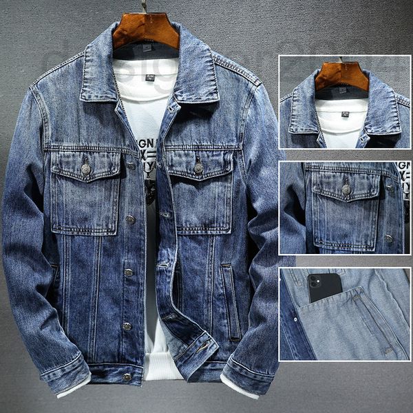 men's jackets designer mmopamerican perforated cowboy jacket men's autumn fashion loose lovers work jmc6, Black;brown
men's jackets designer mmopamerican perforated cowboy jacket men's autumn fashion loose lovers work jmc6, Black;brown