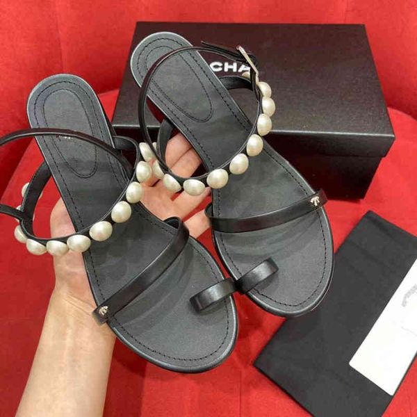 casual shoes fragrance sandals small one line with pearl clip toe sandals lady summer wearing fairy style flat bottom, Black
casual shoes fragrance sandals small one line with pearl clip toe sandals lady summer wearing fairy style flat bottom, Black