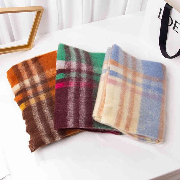 designer scarf acne sweden studios autumn and winter new striped women rainbow color plaid scarf ac mohair matching alpaca hair, Blue;gray
designer scarf acne sweden studios autumn and winter new striped women rainbow color plaid scarf ac mohair matching alpaca hair, Blue;gray