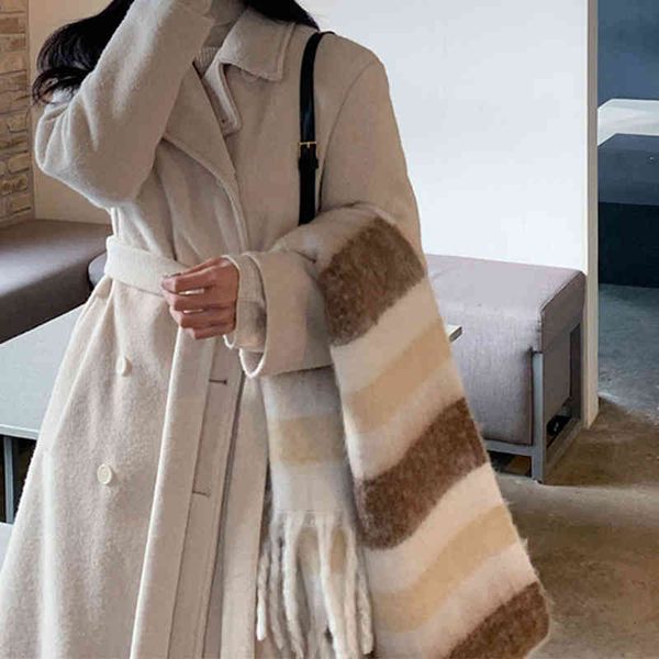 designer scarf acne sweden studios ac rainbow stripe cashmere women's autumn and winter gradual splicing tassel scarf shawl ins korean, Blue;gray
designer scarf acne sweden studios ac rainbow stripe cashmere women's autumn and winter gradual splicing tassel scarf shawl ins korean, Blue;gray