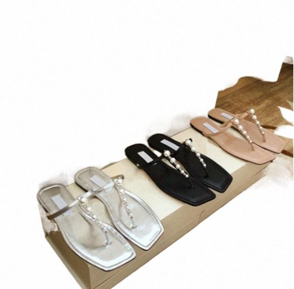 2022 slippers luxury designer slippers alaina flat pearl leather slipper elegant simple women party shoe square toe footholds outdoor sandal, Black
2022 slippers luxury designer slippers alaina flat pearl leather slipper elegant simple women party shoe square toe footholds outdoor sandal, Black