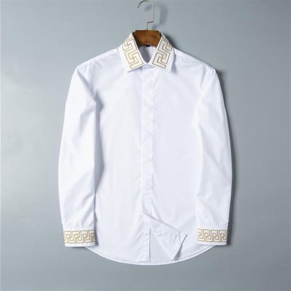 luxurys designers whole mens dress shirts solid slim long sleeve brand working clothing chemise homme camisa social masculina 2250, White;black
luxurys designers whole mens dress shirts solid slim long sleeve brand working clothing chemise homme camisa social masculina 2250, White;black