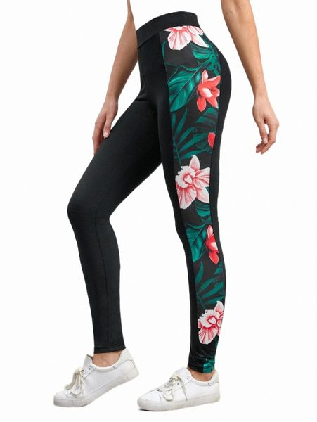 women's shorts emery rose tropical print high waist leggings o4qv#, White;black
women's shorts emery rose tropical print high waist leggings o4qv#, White;black