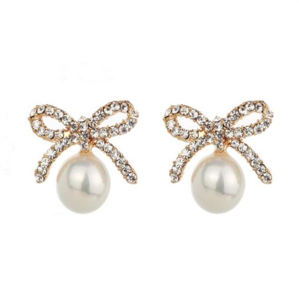 2020 new high-grade 18k gold-plated hypoallergenic female earrings exquisite zircon bow female pearl earrings fashion cute girl ea183f, Golden;silver
2020 new high-grade 18k gold-plated hypoallergenic female earrings exquisite zircon bow female pearl earrings fashion cute girl ea183f, Golden;silver