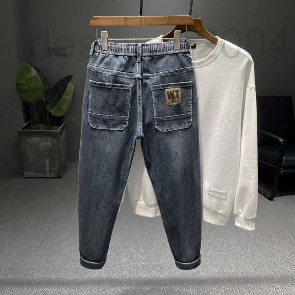 men's jeans designer elastic waist autumn new men's loose small straight elastic korean fashion harlan pants spring 1qne, Blue
men's jeans designer elastic waist autumn new men's loose small straight elastic korean fashion harlan pants spring 1qne, Blue