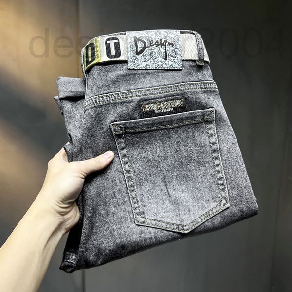 men's jeans designer washed cropped jeans men's straight tube loose summer thin red ear tannin small foot spring and autumn pants, Blue
men's jeans designer washed cropped jeans men's straight tube loose summer thin red ear tannin small foot spring and autumn pants, Blue