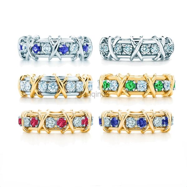 band rings fashion brand ladies multi-color famous designer rings for women g220908, Silver
band rings fashion brand ladies multi-color famous designer rings for women g220908, Silver