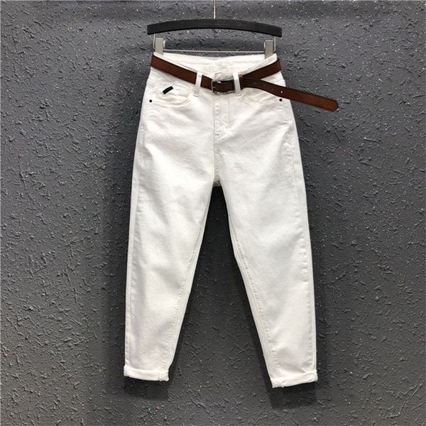 women's jeans spring fashion women high waist loose white jeans all-matched casual elastic denim cotton harem pants s963 220908, Blue
women's jeans spring fashion women high waist loose white jeans all-matched casual elastic denim cotton harem pants s963 220908, Blue