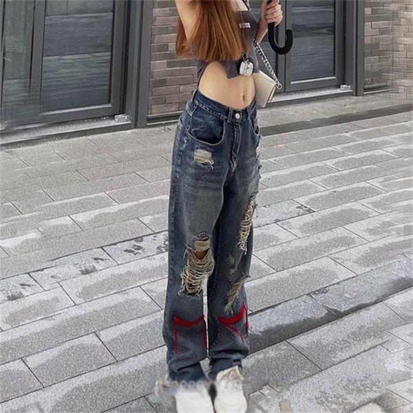 women's jeans vintage ripped denim hippie pants hip hop do old straight leg women low waist grunge hole streetwear y2k 220908, Blue
women's jeans vintage ripped denim hippie pants hip hop do old straight leg women low waist grunge hole streetwear y2k 220908, Blue