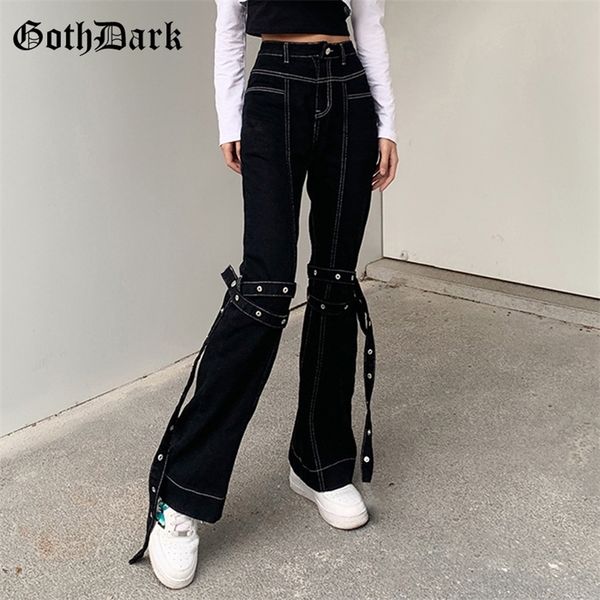 women's jeans goth dark mall gothic grunge black jeans harajuku punk wide leg women pants hip hop high waist bandage streetwear rivet t, Blue
women's jeans goth dark mall gothic grunge black jeans harajuku punk wide leg women pants hip hop high waist bandage streetwear rivet t, Blue