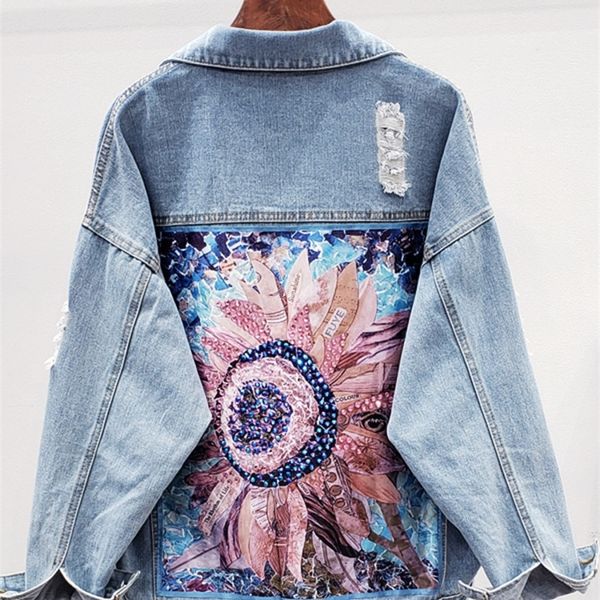 womens jackets deat autumn fashion singlebreasted turndown collar long sleeve hole diamonding printing denim jacket women 13z1395 220908, Black;brown
womens jackets deat autumn fashion singlebreasted turndown collar long sleeve hole diamonding printing denim jacket women 13z1395 220908, Black;brown