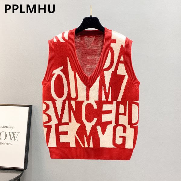 letter print red knit vests women casual v-neck jacquard sleeveless sweaters korean loose knitwear pullover new waistcoat, Black;white
letter print red knit vests women casual v-neck jacquard sleeveless sweaters korean loose knitwear pullover new waistcoat, Black;white