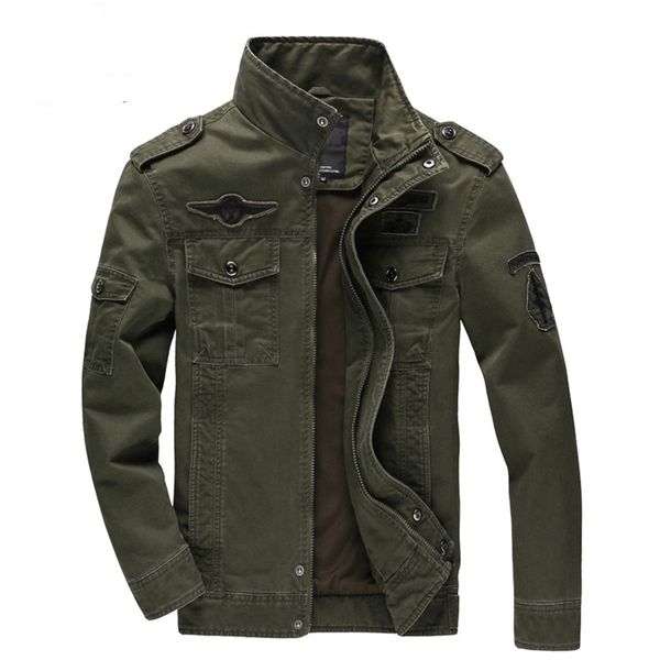 men's jackets casual army military jacket men plus size m6xl jaqueta masculina one spring autumn cargo mens coat 220908, Black;brown
men's jackets casual army military jacket men plus size m6xl jaqueta masculina one spring autumn cargo mens coat 220908, Black;brown