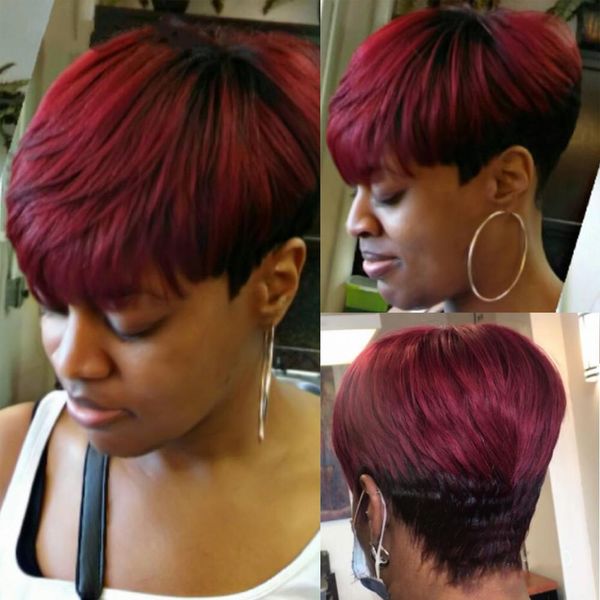 full machine made wig black/burgundy pixie cut wig human hair straight glueless short none lace front wigs for women remy, Black;brown
full machine made wig black/burgundy pixie cut wig human hair straight glueless short none lace front wigs for women remy, Black;brown