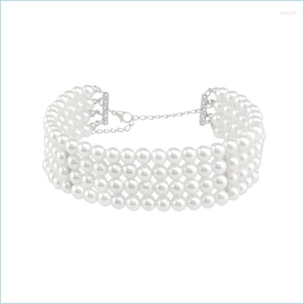 chokers chokers handmade mti-layer imitation pearl choker necklaces kolye for women girls cute style diy beads necklace chockers drop dhxg9, Golden;silver
chokers chokers handmade mti-layer imitation pearl choker necklaces kolye for women girls cute style diy beads necklace chockers drop dhxg9, Golden;silver