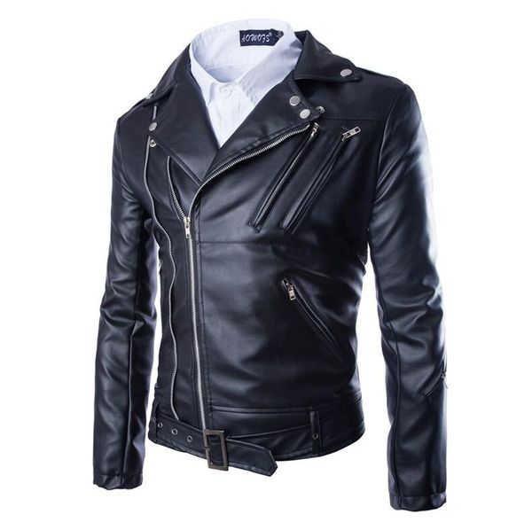 mens pu leather jacket autumn winter new style men's motorcycle leather garment multi-zipper lapel brief design mmy1llh05, Black
mens pu leather jacket autumn winter new style men's motorcycle leather garment multi-zipper lapel brief design mmy1llh05, Black