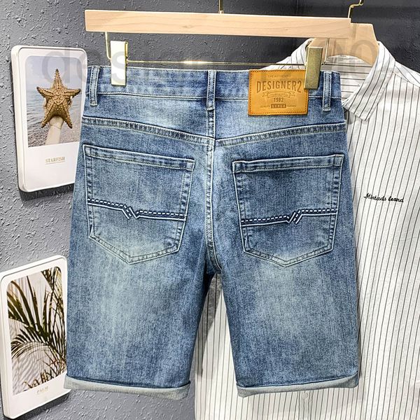 men's shorts designer soft elastic slippery huge and comfortable summer jeans mid pants fashion brand high-end nostalgic korean version, White;black
men's shorts designer soft elastic slippery huge and comfortable summer jeans mid pants fashion brand high-end nostalgic korean version, White;black