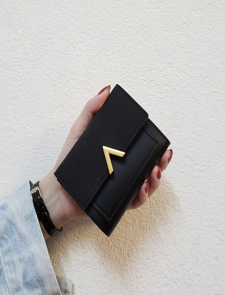designer new v korean wallet female short paragraph wild student wallet lady card bag three fold coin purse wallet trend, Red;black
designer new v korean wallet female short paragraph wild student wallet lady card bag three fold coin purse wallet trend, Red;black