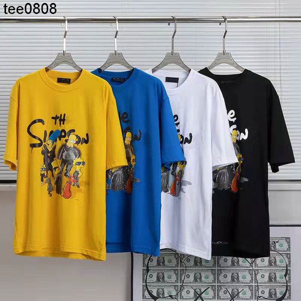 family balencaigass 2022 new cartoon character simpson co branded short sleeve fashion trend loose men's and women's t-shirt, White
family balencaigass 2022 new cartoon character simpson co branded short sleeve fashion trend loose men's and women's t-shirt, White