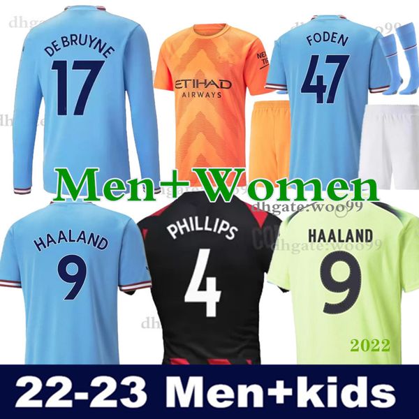 haaland 22 23 grealish home away jerseys sterling ferran mahrez de bruyne foden 2022 soccer football shirt uniforms men women fans long slee, Black;yellow
haaland 22 23 grealish home away jerseys sterling ferran mahrez de bruyne foden 2022 soccer football shirt uniforms men women fans long slee, Black;yellow
