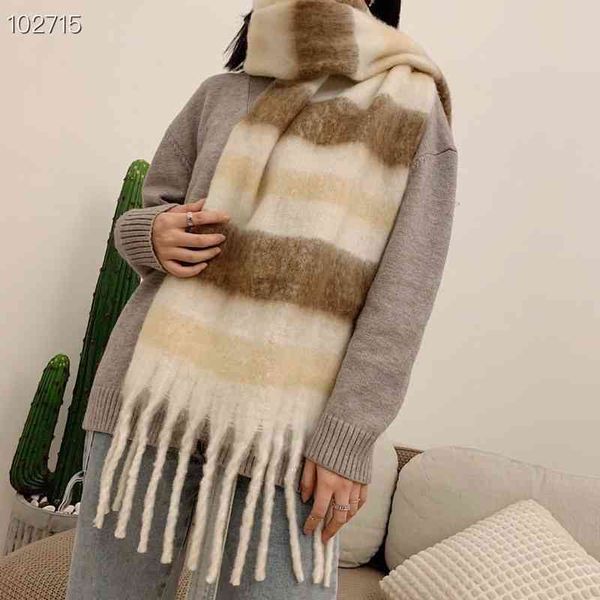 designer scarf acne sweden studios autumn and winter 2022 new ac same mohair gradient rainbow color matching mixed cashmere fashion versatil, Blue;gray
designer scarf acne sweden studios autumn and winter 2022 new ac same mohair gradient rainbow color matching mixed cashmere fashion versatil, Blue;gray
