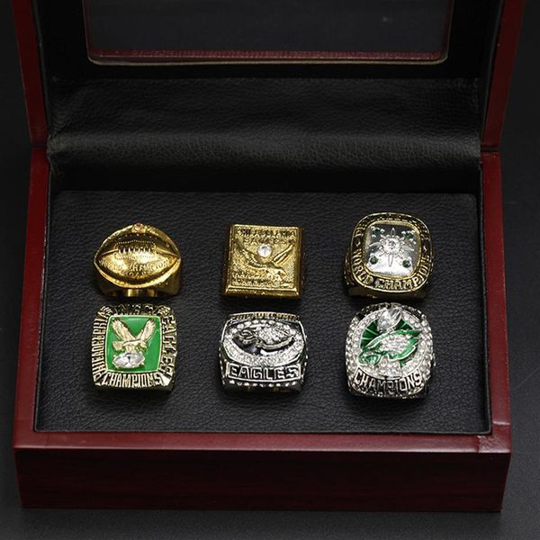 6pcs philadelphia pennsylvania football championship ring for fans gifts 6pcs set man ring 259c, Golden;silver
6pcs philadelphia pennsylvania football championship ring for fans gifts 6pcs set man ring 259c, Golden;silver