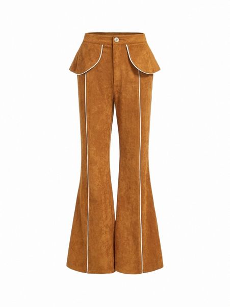 women's pants & capris mod contrast stitch flare leg corduroy pants n8x9#, Black;white
women's pants & capris mod contrast stitch flare leg corduroy pants n8x9#, Black;white