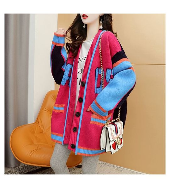 2022 new women's sweaters designer classic color matching women fashion simple casual cardigans wool kit female pluz size ccity coat po, White;black
2022 new women's sweaters designer classic color matching women fashion simple casual cardigans wool kit female pluz size ccity coat po, White;black