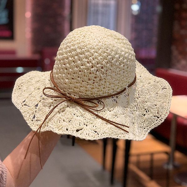 straw-woven japanese summer travel sunshade beach vacation big eaves korean version handmade hollow folding sun hat, Blue;gray
straw-woven japanese summer travel sunshade beach vacation big eaves korean version handmade hollow folding sun hat, Blue;gray