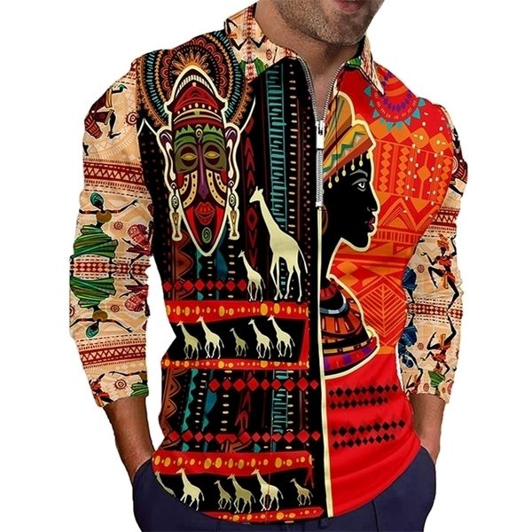 men's polos african dashiki shirt long sleeve breathable tshirts vintage tee polo homme traditional clothing 220908, White;black
men's polos african dashiki shirt long sleeve breathable tshirts vintage tee polo homme traditional clothing 220908, White;black