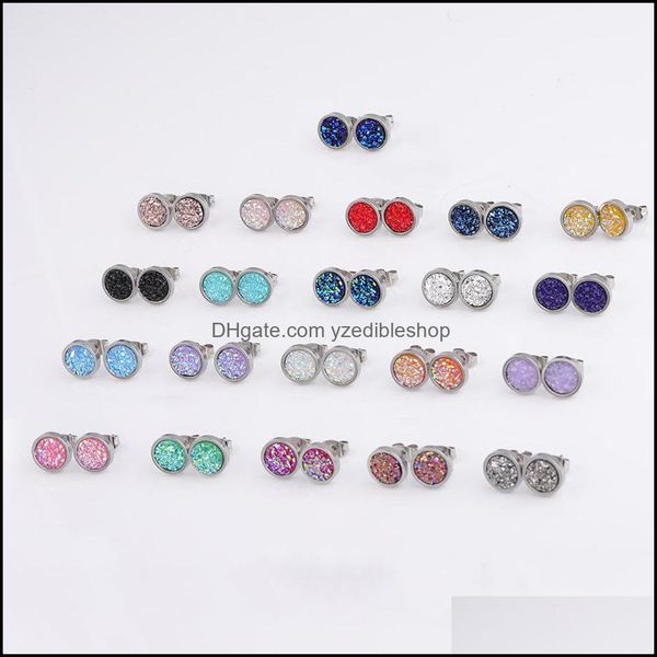 stud round stainless steel stud 8mm 10mm 12mm resin druzy drusy earrings handmade for women jewelry men drop delivery 202 dhseller2010 dhasg, Golden;silver
stud round stainless steel stud 8mm 10mm 12mm resin druzy drusy earrings handmade for women jewelry men drop delivery 202 dhseller2010 dhasg, Golden;silver