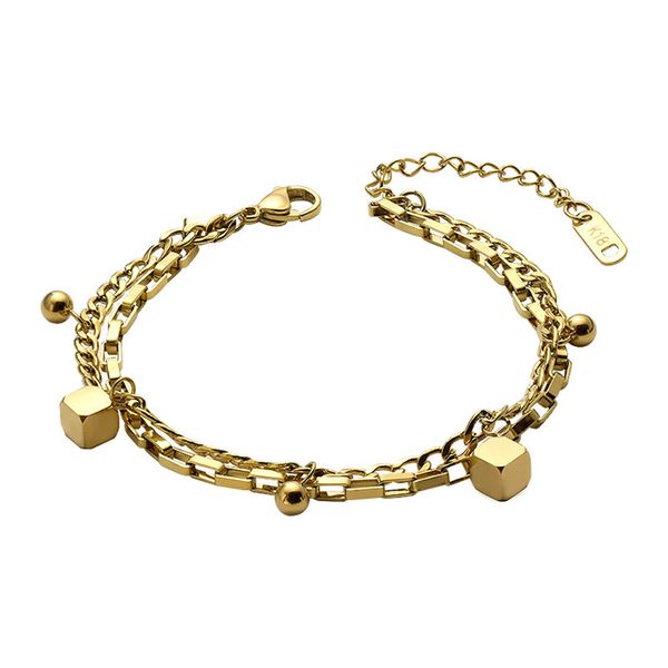 bracelets for women heart double bracelets&bangles gold color stainless steel bracelets statement luxury brand jewelry girls, Black
bracelets for women heart double bracelets&bangles gold color stainless steel bracelets statement luxury brand jewelry girls, Black