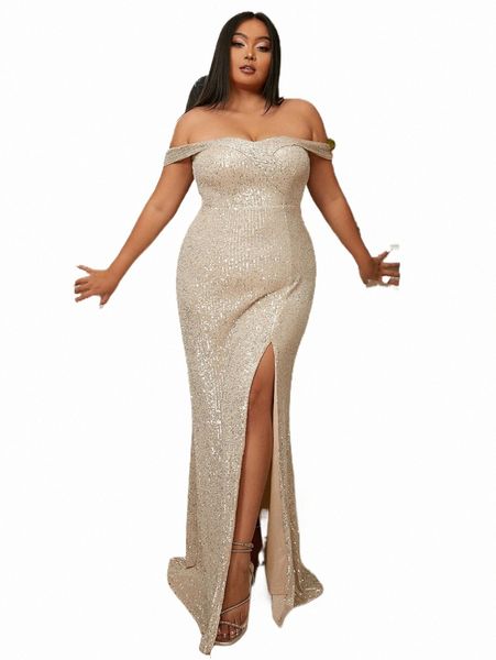 plus size dresses seomiscky plus off shoulder split thigh sequin formal dress e1tz#, Black
plus size dresses seomiscky plus off shoulder split thigh sequin formal dress e1tz#, Black