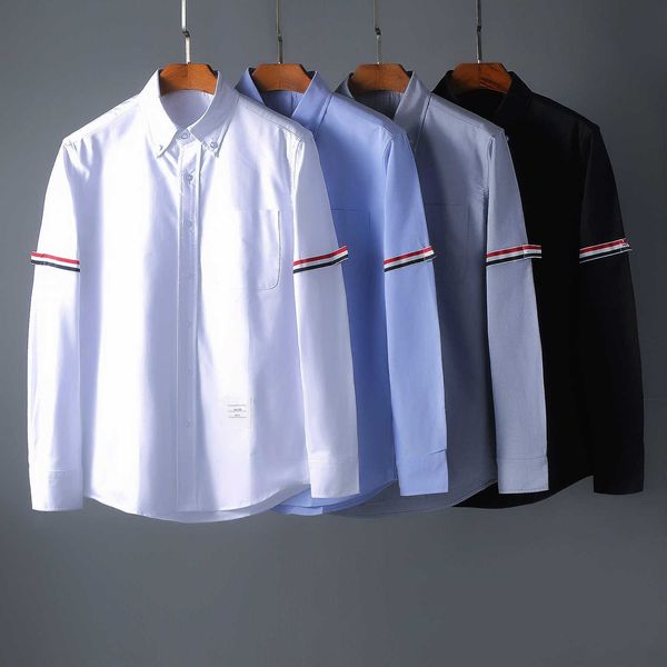 men's and women's casual shirts 2022 fashion luxury brand tb male oxford long-sleeved white basic slim cotton o4a0, White;black
men's and women's casual shirts 2022 fashion luxury brand tb male oxford long-sleeved white basic slim cotton o4a0, White;black