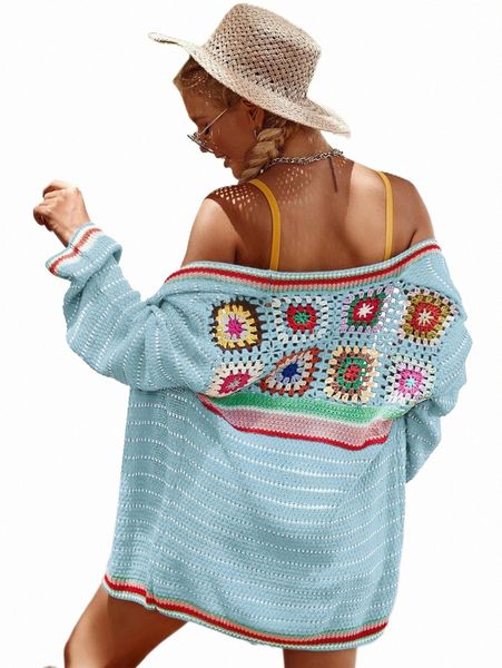 women's sweaters striped & geo pattern pointelle knit drop shoulder cardigan q39c#, White;black
women's sweaters striped & geo pattern pointelle knit drop shoulder cardigan q39c#, White;black