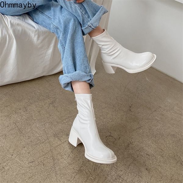 boots botines chelsea women ankle boots woman square high heel fashion zipper womens shoes soft leather white short booties 220908, Black
boots botines chelsea women ankle boots woman square high heel fashion zipper womens shoes soft leather white short booties 220908, Black