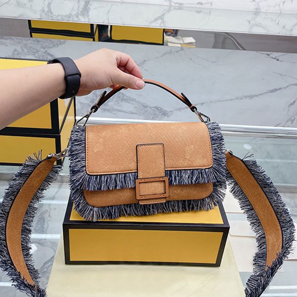 baguette tassel bag denim flap messenger bags lady cross body handbag letter magnetic button plain removable shoulder strap internal zipper
baguette tassel bag denim flap messenger bags lady cross body handbag letter magnetic button plain removable shoulder strap internal zipper