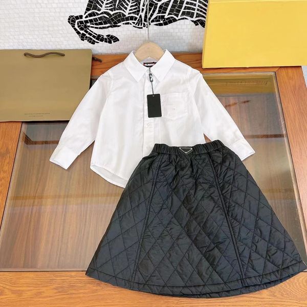 p style children autumn clothes sets kids white long sleeve shirt diamond lattice skirts 2pcs luxury children outfits a9083
p style children autumn clothes sets kids white long sleeve shirt diamond lattice skirts 2pcs luxury children outfits a9083